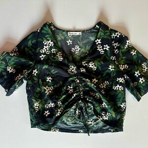 Marine Layer - Kiley cropped cinched top - XS